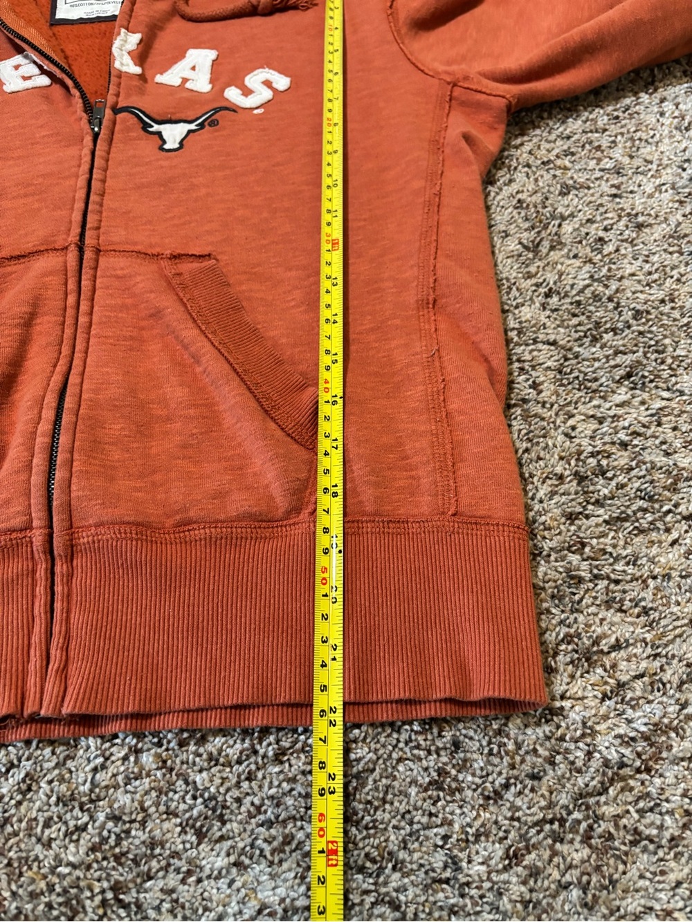 289. Colosseum Athletics UT Zip Up Hoodie, Size M - Picture 4 of 5